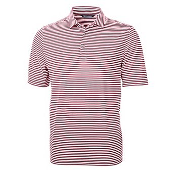 Cutter & Buck Virtue Eco Pique Stripe Recycled Mens Polo