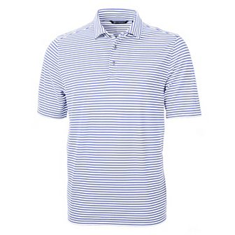 Cutter & Buck Virtue Eco Pique Stripe Recycled Mens Polo