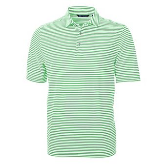 Cutter & Buck Virtue Eco Pique Stripe Recycled Mens Polo