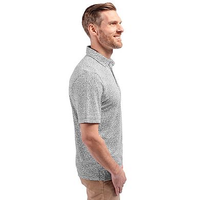 Cutter & Buck Virtue Eco Pique Botanical Print Recycled Mens Polo