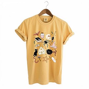 Halloween Doodles Garment Dyed Tees