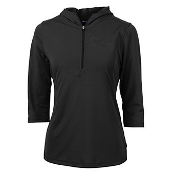 Cutter & Buck Virtue Eco Pique Recycled Half Zip Pullover Womens Hoodie