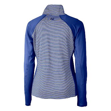 Cutter & Buck Forge Tonal Stripe Stretch Half Zip Womens Top
