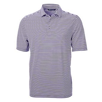 Cutter & Buck Virtue Eco Pique Stripe Recycled Mens Big and Tall Polo