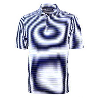 Cutter & Buck Virtue Eco Pique Stripe Recycled Mens Big and Tall Polo