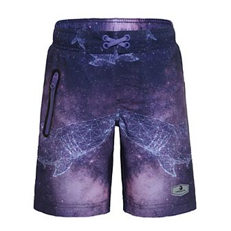 Boys 4-18 Rokka&Rolla Stretch Quick Dry Board Shorts Swim Trunks with Mesh Lining UPF50+