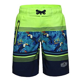 Boys 4-18 Rokka&Rolla Stretch Quick Dry Board Shorts Swim Trunks with Mesh Lining UPF50+