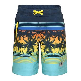 Boys 4-18 Rokka&Rolla Stretch Quick Dry Board Shorts Swim Trunks with Mesh Lining UPF50+
