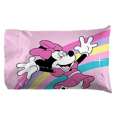 Disney's Minnie Mouse Rainbow Stripes Sheet Set