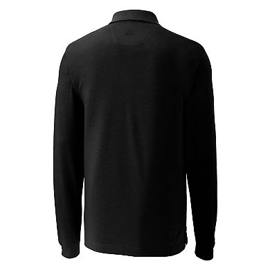 Cutter & Buck Advantage Tri-Blend Pique Mens Big and Tall Long Sleeve Polo