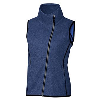 Cutter & Buck Mainsail Sweater-Knit Womens Full Zip Vest