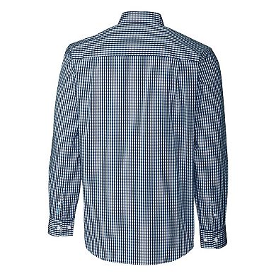Cutter & Buck Easy Care Stretch Gingham Mens Long Sleeve Dress Shirt