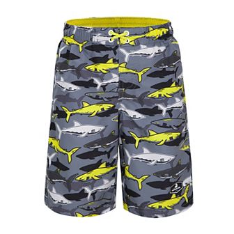 Boys 4-18 Rokka&Rolla Quick Dry Drawstring Swim Trunks with Mesh Lining UPF50+