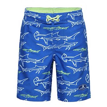 Boys 4-18 Rokka&Rolla Quick Dry Drawstring Swim Trunks with Mesh Lining UPF50+