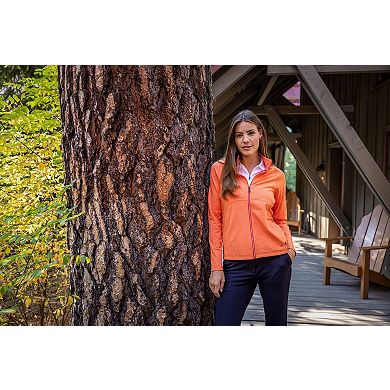 Cutter & Buck Adapt Knit Heather Recycled Womens Full Zip