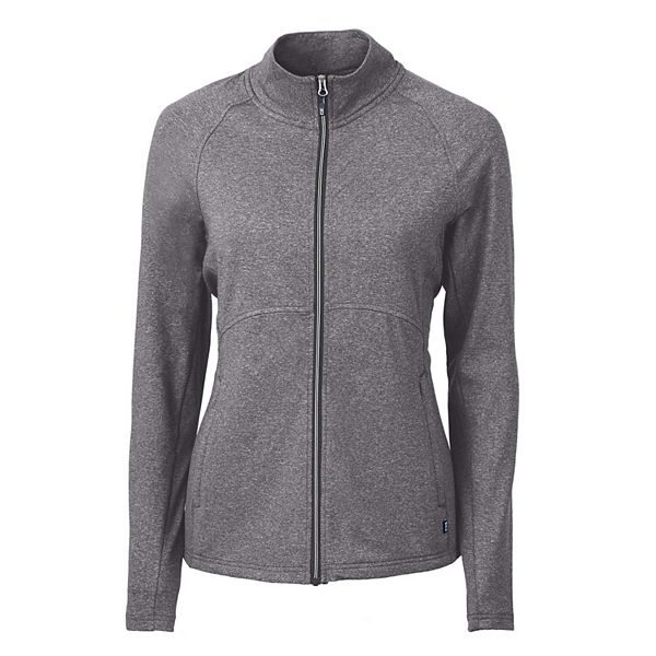 Cutter & Buck Adapt Eco Knit Heather Recycled Womens Full Zip