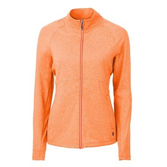 Cutter & Buck Adapt Eco Knit Heather Recycled Womens Full Zip