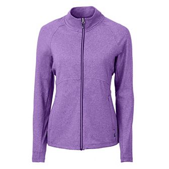 Cutter & Buck Adapt Eco Knit Heather Recycled Womens Full Zip