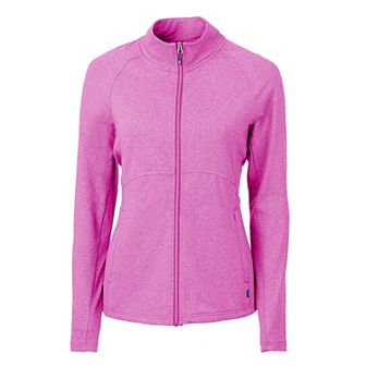 Cutter & Buck Adapt Eco Knit Heather Recycled Womens Full Zip