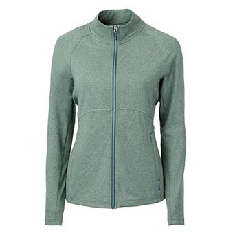 Cutter & Buck Adapt Knit Heather Recycled Womens Full Zip