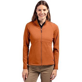 Cutter & Buck Adapt Knit Heather Recycled Womens Full Zip
