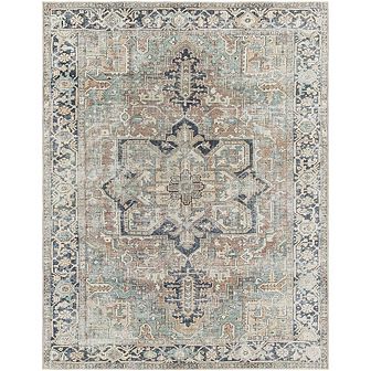 Kridia Traditional Washable Area Rug