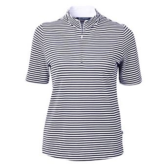 Cutter & Buck Virtue Eco Pique Stripe Recycled Womens Top
