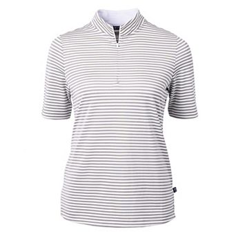 Cutter & Buck Virtue Eco Pique Stripe Recycled Womens Top