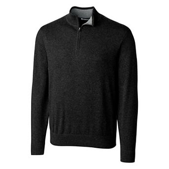 Cutter & Buck Lakemont Tri-Blend Mens Quarter Zip Pullover Sweater