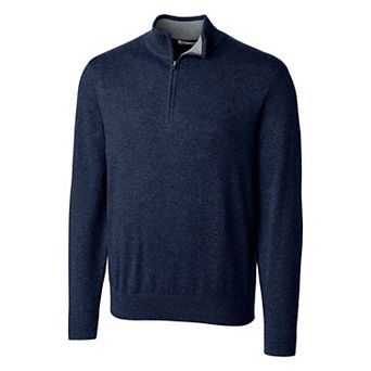 Cutter & Buck Lakemont Tri-Blend Mens Quarter Zip Pullover Sweater