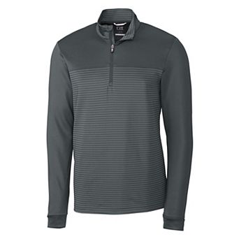 Cutter & Buck Traverse Stripe Stretch Quarter Zip Mens Pullover