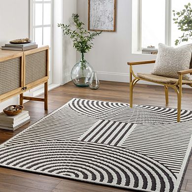 Carter Lake Modern Washable Area Rug