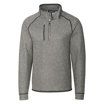 Cutter & Buck Mainsail Sweater-Knit Mens Big and Tall Half Zip Pullover Jacket