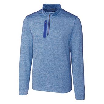 Cutter & Buck Stealth Heathered Quarter Zip Mens Pullover