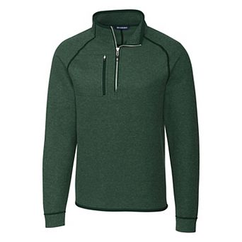 Cutter & Buck Mainsail Sweater-Knit Mens Half Zip Pullover Jacket