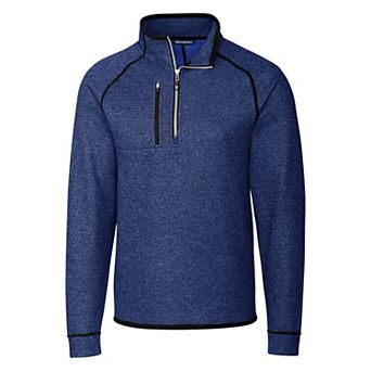 Cutter & Buck Mainsail Sweater-Knit Mens Half Zip Pullover Jacket