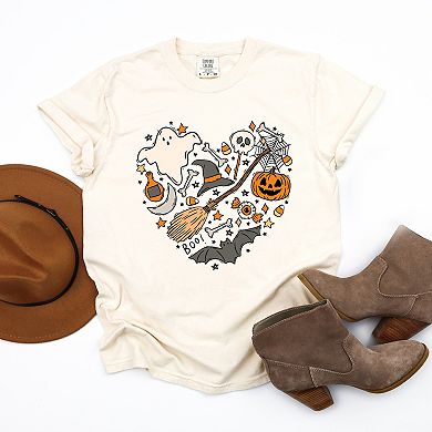 Halloween Heart Garment Dyed Tees