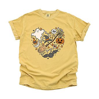 Halloween Heart Garment Dyed Tees