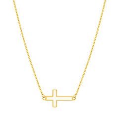 Gold Cross Necklaces Kohl s