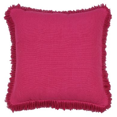 Sonoma Goods For Life Fringe Trim Solid Outdoor Throw Pillow