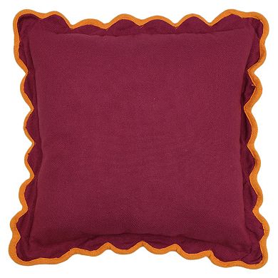 Sonoma Goods For Life® Scalloped Solid Outdoor Pillow