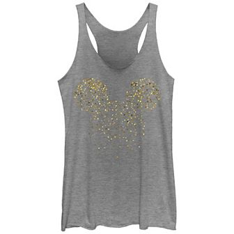Juniors' New Year's Mickey Mouse Confetti Graphic Tank Top