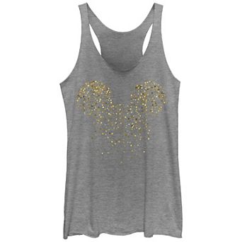 Juniors' New Year's Mickey Mouse Confetti Graphic Tank Top