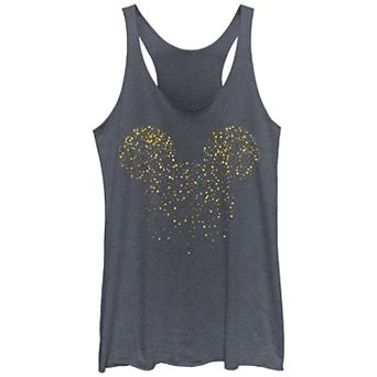 Juniors' New Year's Mickey Mouse Confetti Graphic Tank Top