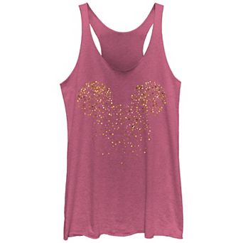 Juniors' New Year's Mickey Mouse Confetti Graphic Tank Top