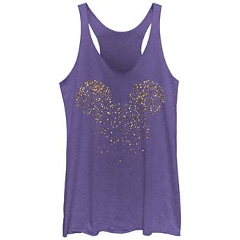 Juniors' New Year's Mickey Mouse Confetti Graphic Tank Top
