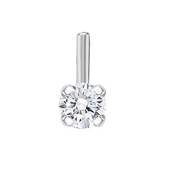 Lila Moon Diamond Accent L-Shape Nose Stud