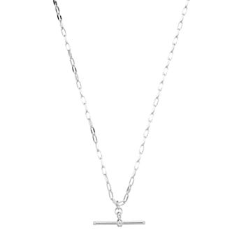 Karat Rush Sterling Silver Toggle Link Pendant Necklace