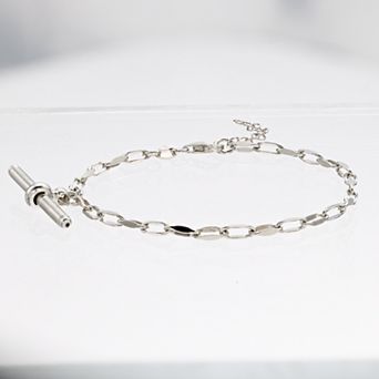 Karat Rush Sterling Silver Toggle Link Bracelet