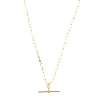 Karat Rush 14k Gold Over Sterling Silver Toggle Link Necklace
